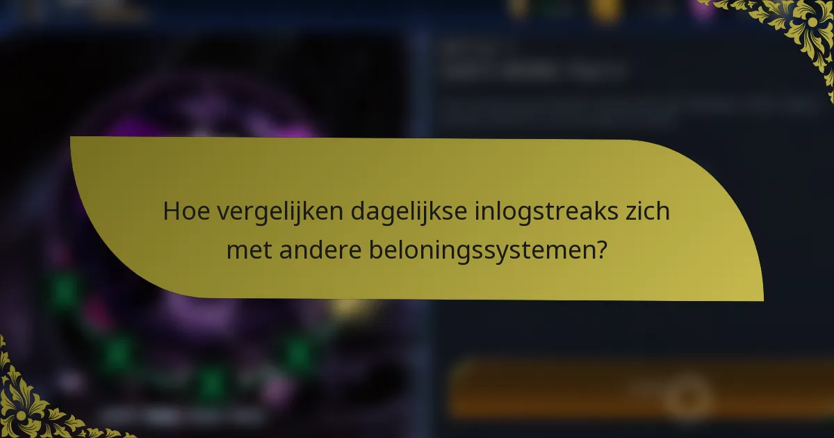 Hoe vergelijken dagelijkse inlogstreaks zich met andere beloningssystemen?